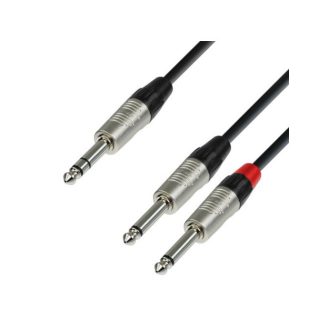 ADAM HALL K4YVPP0150 6,3 sztereó-2x6,3 mono 1,5 m Y kábel