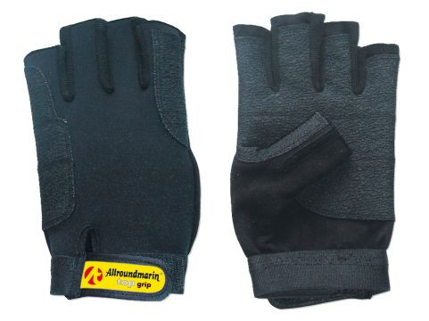 Vitorláskesztyű Allroundmarin Top Grip, Kevlar bevonat, rövid ujjú, M méret