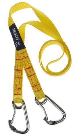 Mentőkötelek, Lifeline 3 karabineres, rozsdamentes acél, EN1095, CE ISO 12401:2009