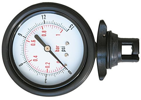 Manométer, Halkey Roberts szelepre, 1 bar, 60mm
