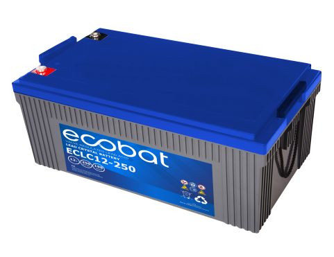 Akkumulátor, ECOBAT Lead Crystal Deep Cycle AGM, 12V 250Ah