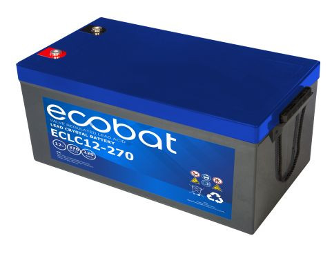 Akkumulátor, ECOBAT Lead Crystal Deep Cycle AGM, 12V 270Ah