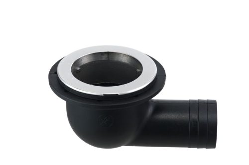 Hajótest leeresztő szelep, Rozsdamentes acél 316, nylon adapterrel, 3mm-es távtartó alátéttel