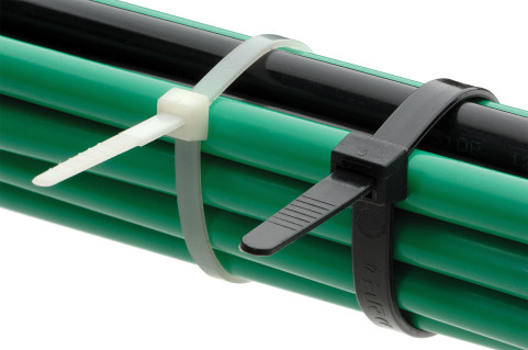 Kábelkötegelő 526x9,0mm, 100db, fekete