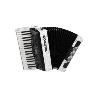 HOHNER BRAVO III 72 Fehér zongora harmonika táskával