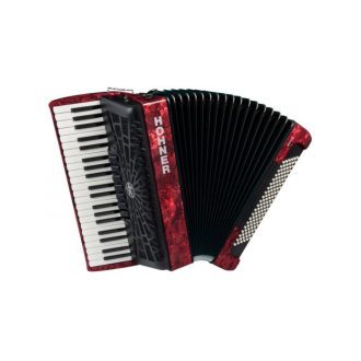   HOHNER HARMONIKÁK BRAVO III 120 Új Harmonikaborítás Piros Zongora Harmonika Táskával