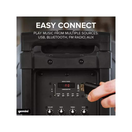 GEMINI AS-10 TO GO Aktív Hangszóró