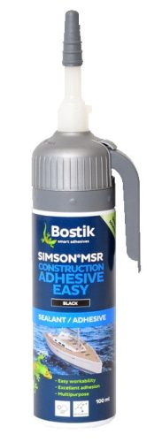 Ragasztó/Tömítő, Bostik, MSR CA EASY, 100ml, Fekete