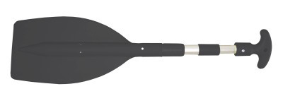 Evező, teleszkópos, Lindemann – Alumínium/Műanyag, Könnyű, de erős, fekete, 560-1067mm