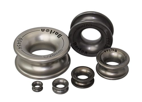Hajókötél kerek kábelvédő, BARTON, alumínium, 10mm, szürke