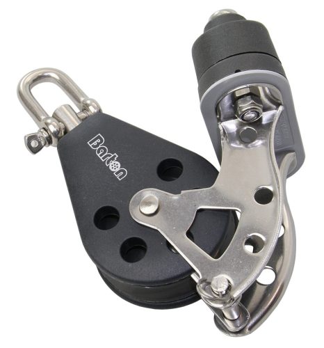Vitorlablokk, Barton – Forgószemes, U-szem, kötélrögzítő, 45mm, 10mm kötélhez