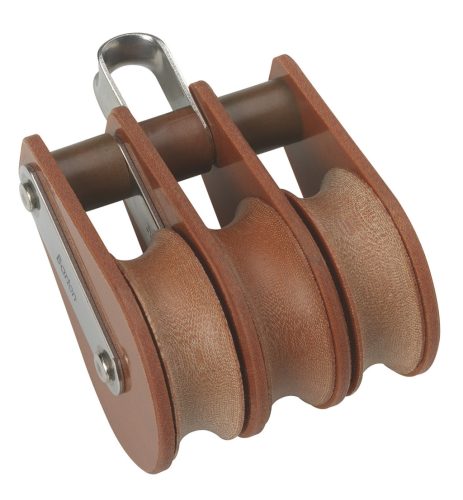 BARTON TUPHblox hármas csiga rögzített szemmel, BARTON, Tufnol, 10mm kötélhez, 30mm