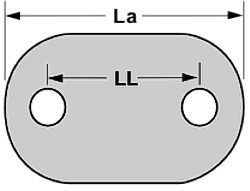 Liekenschoner vitorlarögzítő, Stagreiter, műanyag, átlátszó, 70-80mm, 100db