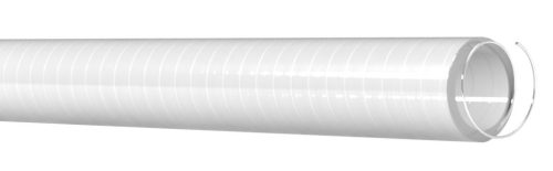 Szennyvíz tömlő, Schlauch, PVC acélspirállal, fehér, 25mm
