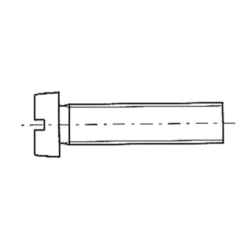 Csavar, TREM Hengeres rozsdamentes acél fejjel, 6 mm fejátmérő, 60 mm hossz