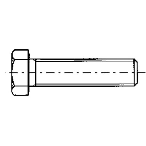 Csavar, TREM Rozsdamentes acél, hatlapfejű, 5 mm x 30 mm
