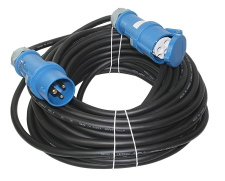CEE Hosszabbító Kábel, Lindemann, Gumi H07RN-F 3G 2,5 mm², 230V, 16A, 3-pólusú, IP44, 25m