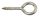 Szemes csavar, facsavar, Haken|Ringschrauben, A2 rozsdamentes acél AISI 304, 3,2x20mm, szem 10mm, 10db