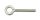 Szemes csavar, Augbolzen|Schraubösen, A2 rozsdamentes acél, M6x43mm, 10mm szem, 10db