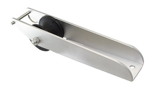 Orrgörgő A2, Ankerhalter|Bugrollenbeschlag, AISI 304, gumigörgővel, 280x56mm