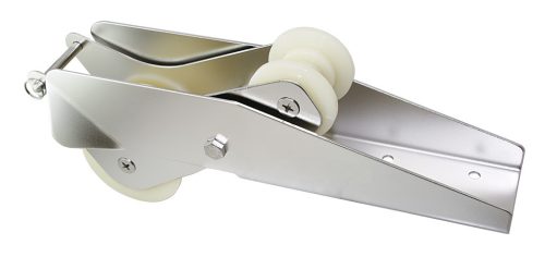 Orrgörgő billenővel, Ankerhalter, A2 rozsdamentes acél, nylon görgővel, 333x92mm