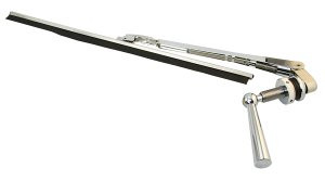 Szélvédő ablaktörlő, Lindemann, rozsdamentes acél/krómozott sárgaréz kar, 190-280mm