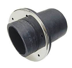 Auspuff Spiegeldurchführung, Lindemann, Gummi/Edelstahl, Schlauch 50/60mm