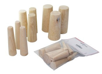 Dugókészlet, kúpos vészdugók, Leckstopfen|Holzpfropfen, fa, 19-50mm, 9db
