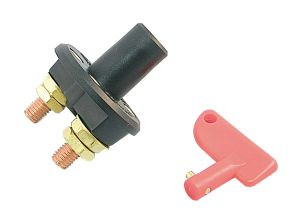 Akkumulátor kapcsoló kulcs, Lindemann, 6-32V, 12V-75A, 12V-500A