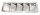 Motorháztető szellőző, Motorraum-Lüfter, rozsdamentes acél, 5 nyílás, 326x114mm