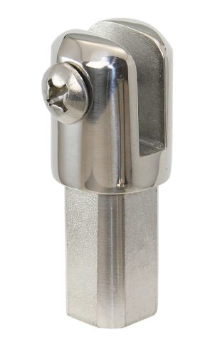 Kötélvezető csörlő rögzítéssel, Sprayhoodbeschläge/Decksbeschlag für Winsch, A4 rozsdamentes acél, 6 mm-es csavar
