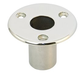Csőtalp süllyesztett szereléshez, Sprayhoodbeschläge, A4 rozsdamentes acél AISI 316, tükörpolírozott, 22mm