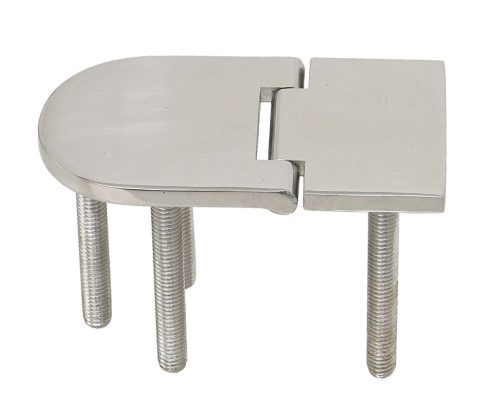 Zsanér, menetes csapokkal, Lindemann, AISI316 rozsdamentes acél, 76x40mm