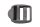 Gurtcsat, létra csat, Lindemann, Nylon, fekete, 20mm, 10 db
