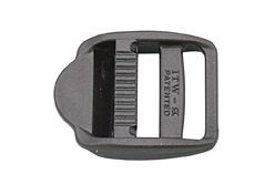 Gurtvezető csat, Gurtschnallen - nylon, 25mm, fekete, 10db