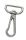 Gurtband Haken, Gurt-Beschläge, AISI316, 25mm