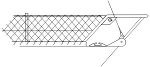 Korlátvédő háló, Umlenkrollen für Rollfock|Relingsnetz, 3 mm nylon, 100 m, fehér, 40-60 cm korlátmagassághoz
