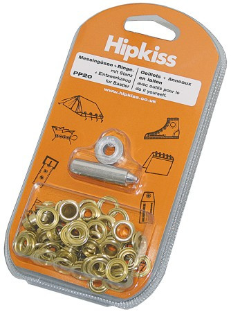 Ringliző szett, HIPKISS – 9,5mm, 25 db, sárgaréz