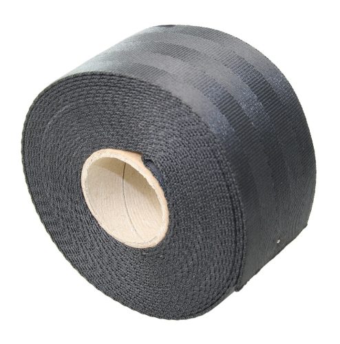 Gurtband/heveder, Toe strap webbing, Lindemann, PES, nehéz vászonkötés, fehér, 40mm, 5m