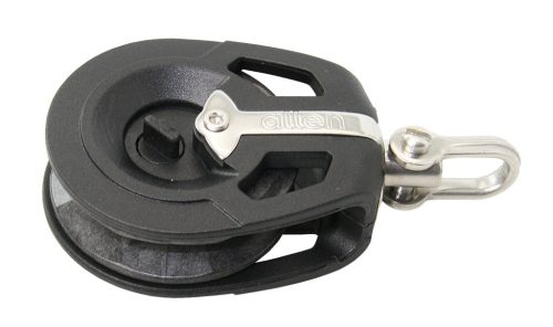 Vitorlás kötélcsiga, racsnis, ALLEN, Kompozit, 40mm, 6mm kötélhez, Forgócsappal