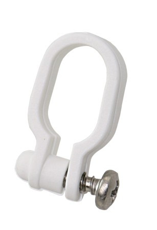 Mastrutscher-Schekel / Műanyag Schekel, ALLEN, Nylon, Csavaros, Fehér, 26 mm, 5 db-os kiszerelés