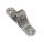 Tükörveret, Lindemann, AISI 316 rozsdamentes acél, 8mm furat (2-furatos)