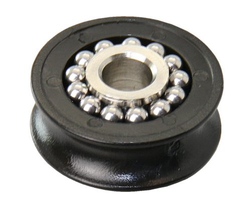 Görgőscsapágy, Rollen|kugelgelagert, rozsdamentes acél/POM, 20x7mm, 5,2mm furat
