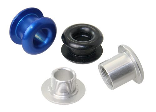 Kábelátvezető, ALLEN – alumínium menettel, eloxált, fekete, 12mm menet, 21-26mm