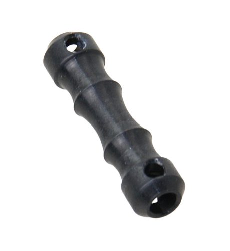 Kötélcsont, kötélrögzítő, Leinenknochen, alumínium, 2-4mm-es kötélhez, narancs, 6mm