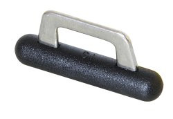 Vitorlacsúszka, Mastrutscher, műanyag, rozsdamentes acél bügellel, fekete, 9,5mm