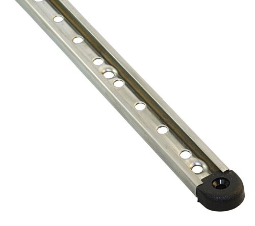 Verdeck sín végzáró, Sprayhoodbeschläge|Schienen, nylon, alacsony profilú, fekete, HD2602, HD2604-4