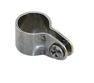 Csőbilincs, Lindemann, A4 rozsdamentes acél, 18mm csőhöz, 5mm collos csavar