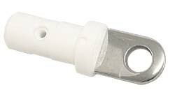 Csővégdugó, Sprayhoodbeschläge, A4/Nylon, 19x1,2mm csőhöz, 5mm szemmel