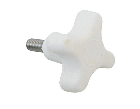 Keresztfogantyús csavar, Sprayhoodbeschläge, A4/Nylon, M6x14mm, fehér